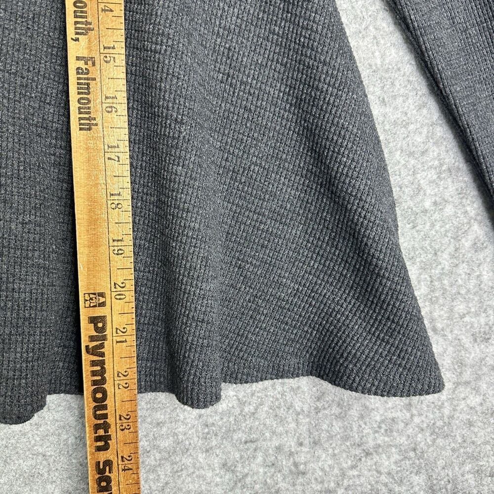 We the Free People Rockabilly Top Womens XS Gray Raglan Thermal Waffle Swing - Picture 7 of 11